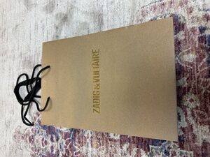 Zadig & Voltaire Light Brown Empty Shopping/ Tote Bag In Great Shape!
